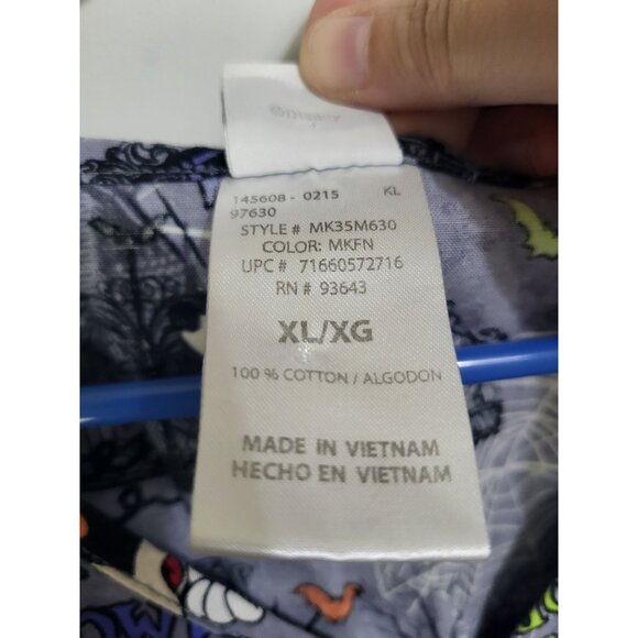 Disney Mickey Minnie Mouse Scrub Top XL Halloween Gray Nurse Doctor Vet Holiday - Picture 5 of 9